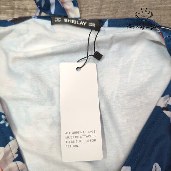 Sheilay Plus Size Short Sleeve Dress Size 3X - Picture 5 of 7